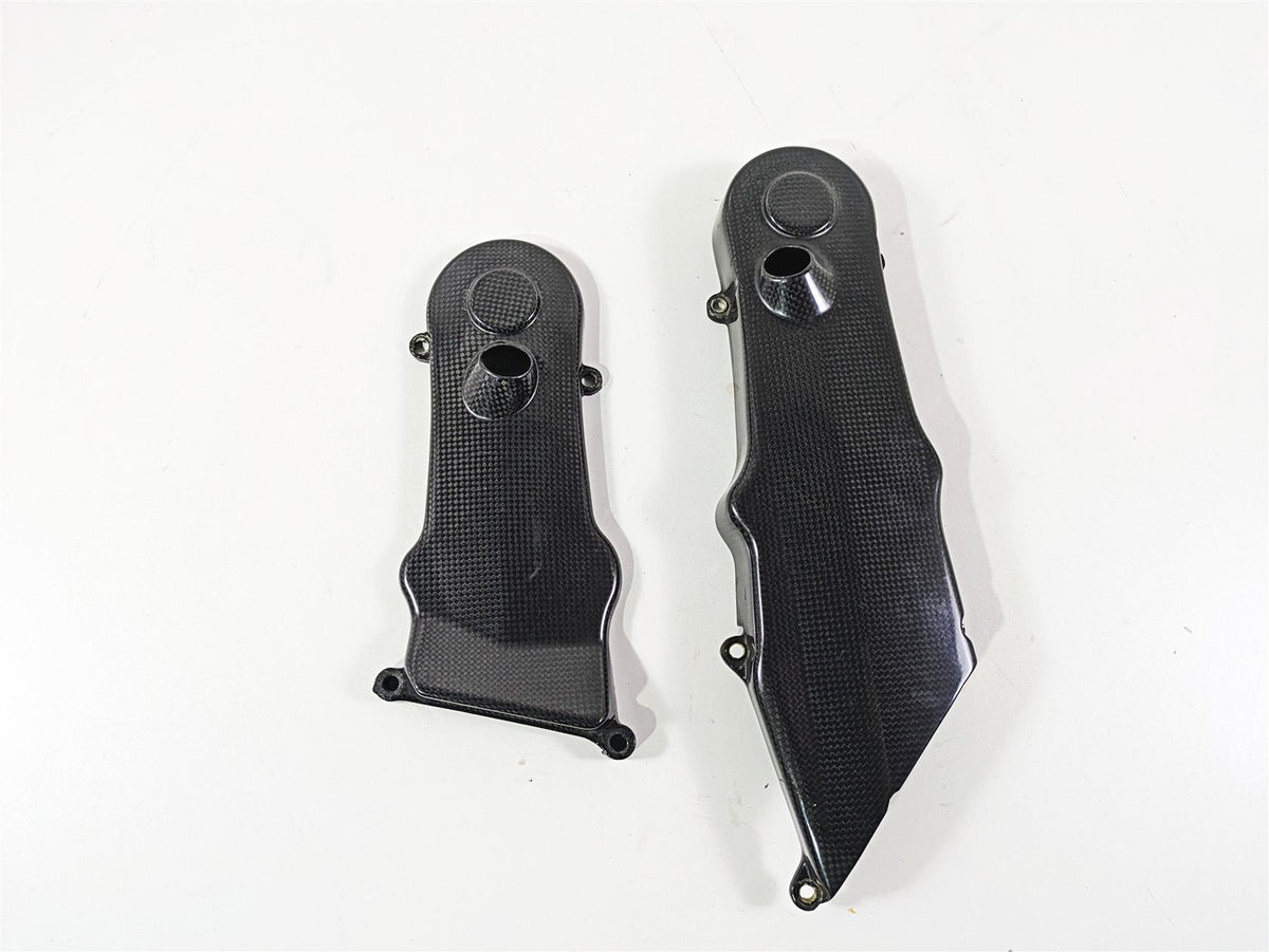 2009 Ducati Multistrada 1100 S Carbon Timing Cover Fairing Set 24510861 24510851 {{ shop.shopifyCountryName }} - Mototech271