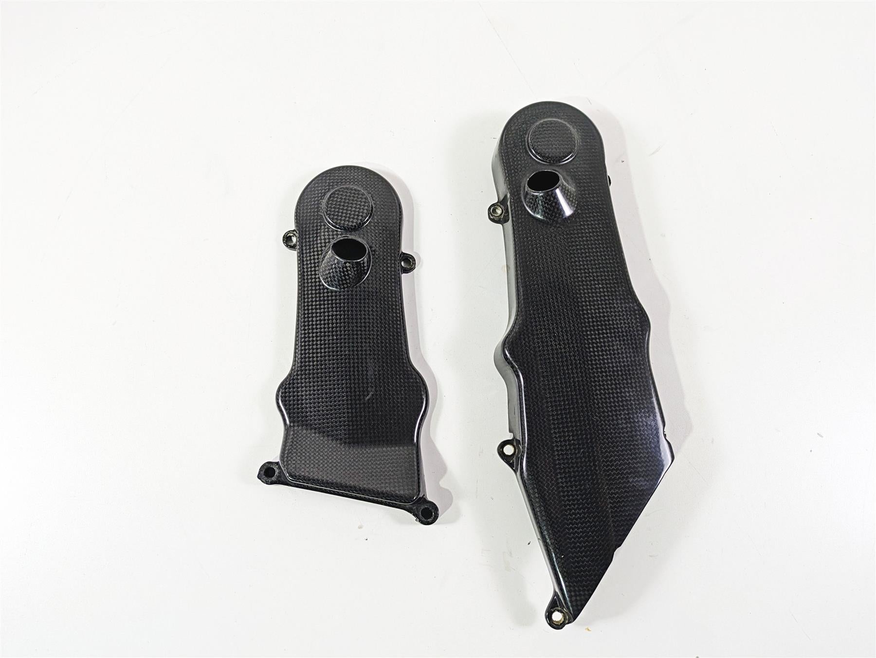 2009 Ducati Multistrada 1100 S Carbon Timing Cover Fairing Set 24510861 24510851 {{ shop.shopifyCountryName }} - Mototech271