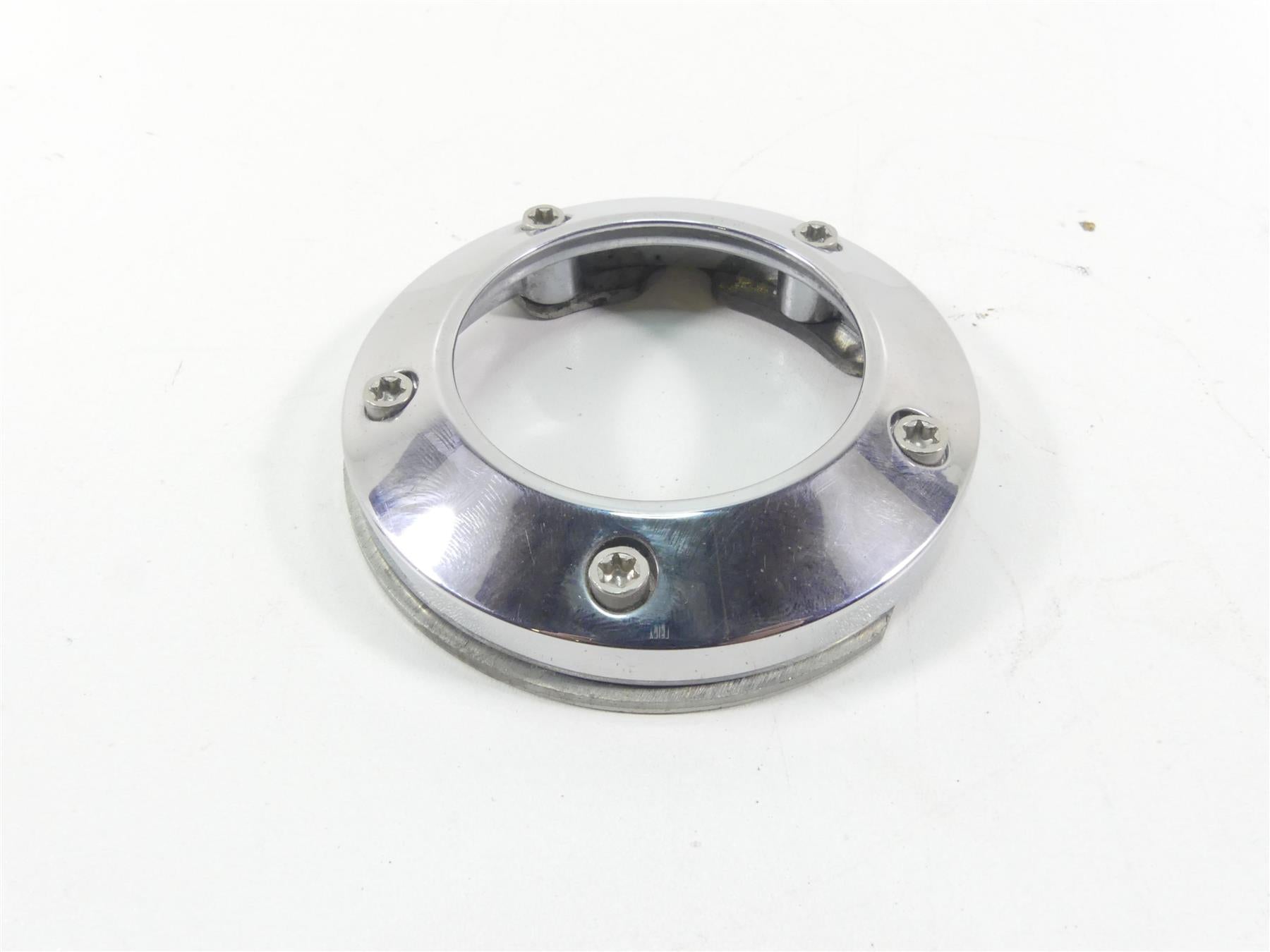 1999 Harley Dyna FXDS Convertible Fuel Gas Tank Chrome Ring Trim Cover 61400-94