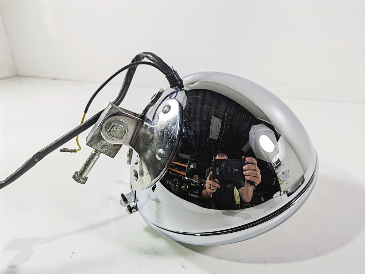 2003 Harley FLSTC Softail Heritage 100th 7" Chrome Headlight Lamp 67903-00 {{ shop.shopifyCountryName }} - Mototech271