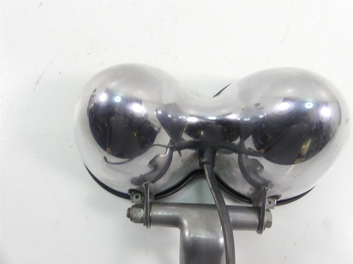 2014 Harley FXDF Dyna Fat Bob Dual Chrome Headlight Head Light Lamp 67700167 {{ shop.shopifyCountryName }} - Mototech271