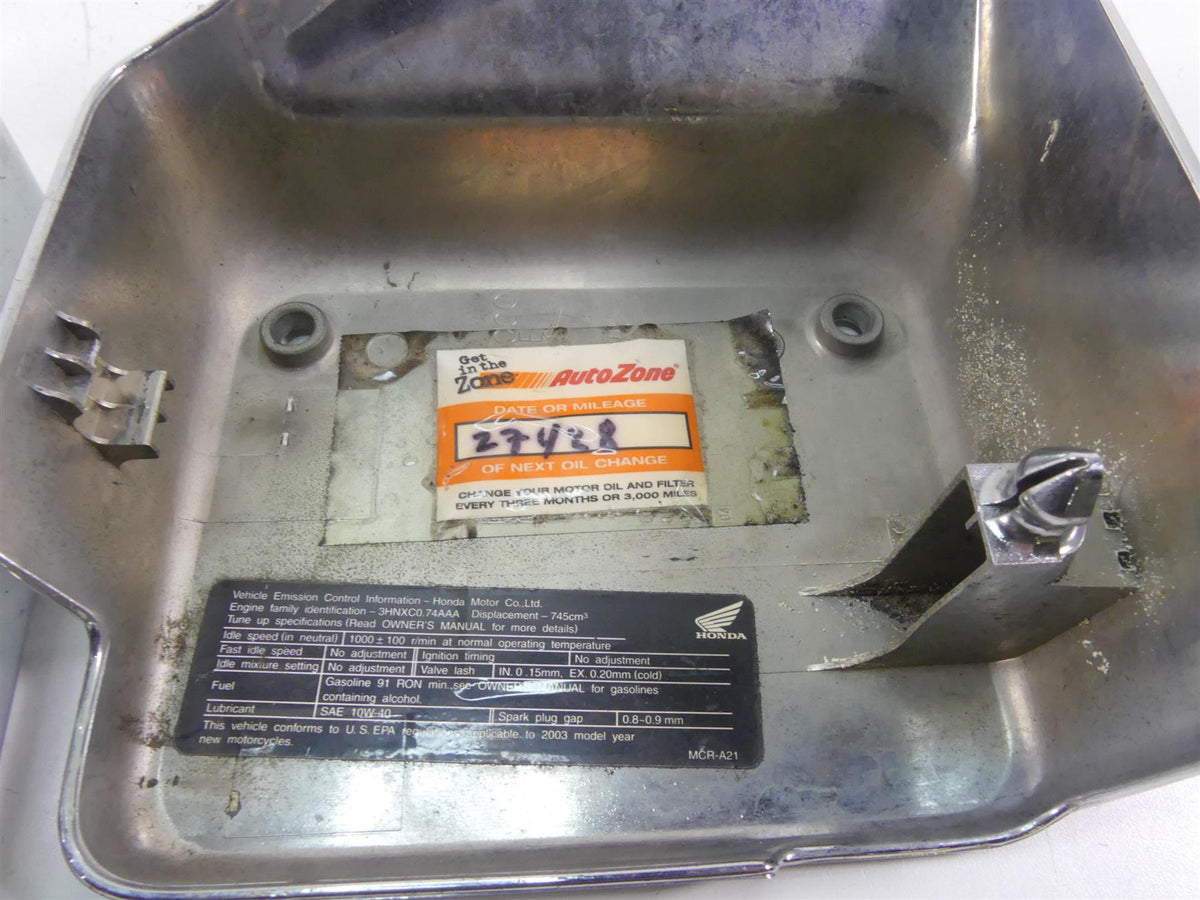 2003 Honda VT750 DC Shadow Spirit Side Chrome Cover Set - Read 83500-MCL-0000 {{ shop.shopifyCountryName }} - Mototech271