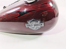 Load image into Gallery viewer, 2008 Harley FXCWC Softail Rocker Fuel Gas Petrol Tank Crimson Red -Dent 62105-08

