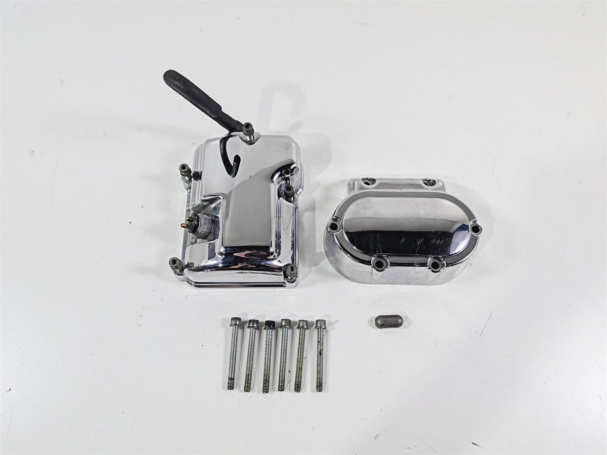 2000 Harley Touring FLHRCI Road King Transmission Chrome Cover Set 34465-98 {{ shop.shopifyCountryName }} - Mototech271