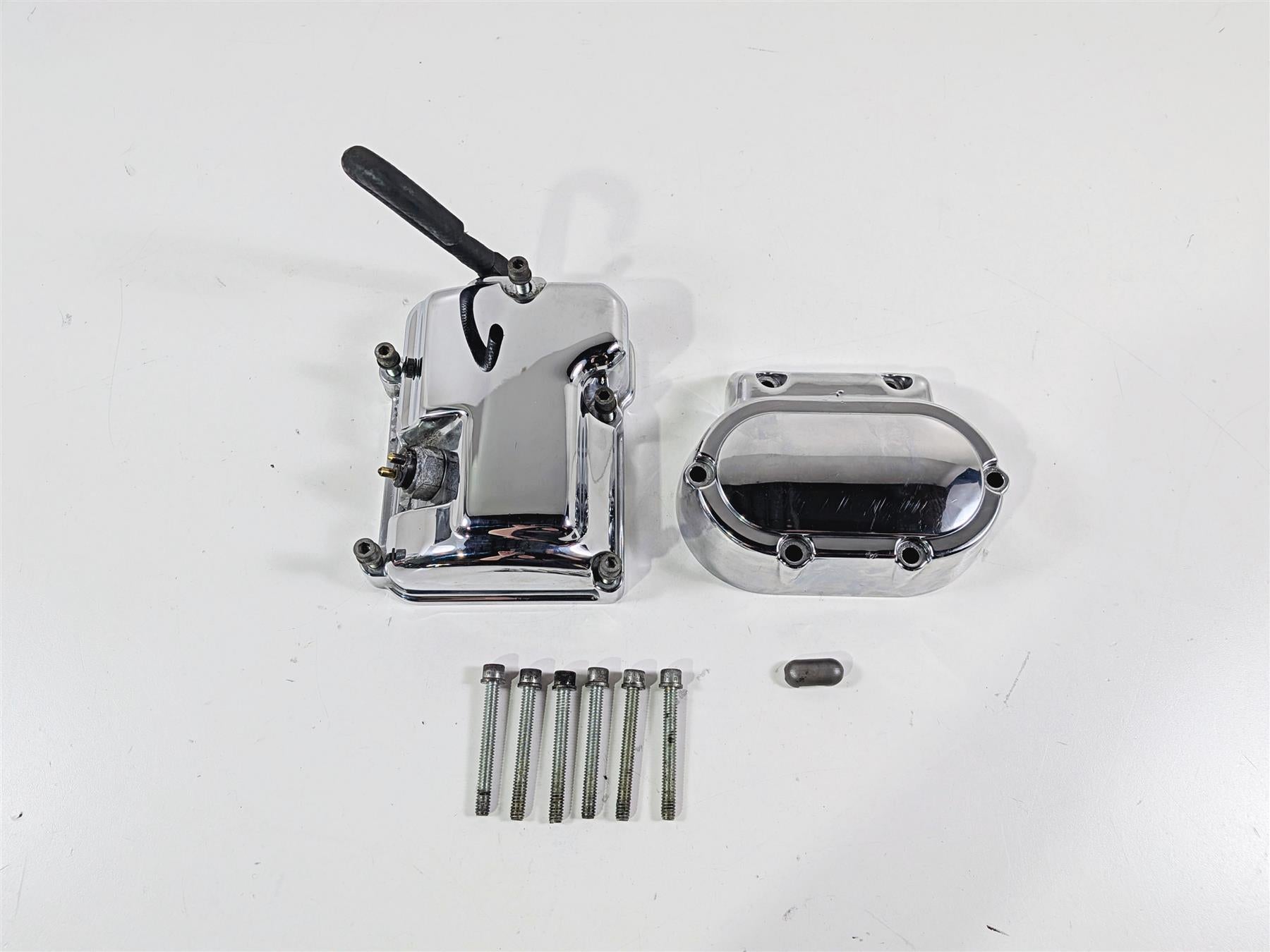 2000 Harley Touring FLHRCI Road King Transmission Chrome Cover Set 34465-98 {{ shop.shopifyCountryName }} - Mototech271