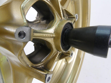 2008 Yamaha FZ1 Fazer Straight Golden Front Wheel Rim 17x3.5 5VY-25168-00-8L {{ shop.shopifyCountryName }} - Mototech271