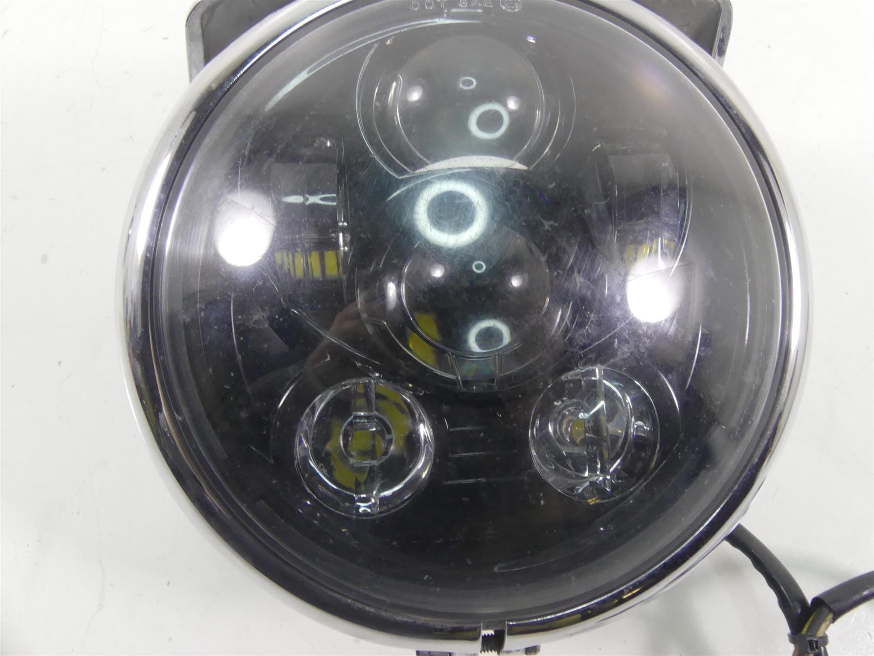 2005 Harley Dyna FXDLI Low Rider Led Headlight Lamp & Visor 5-3/4 69675-05A {{ shop.shopifyCountryName }} - Mototech271