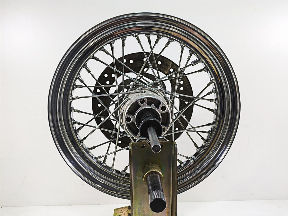 2000 Harley FXSTS Softail Springer Chrome Spoke Rear Wheel Rim 16x3 43085-97 {{ shop.shopifyCountryName }} - Mototech271