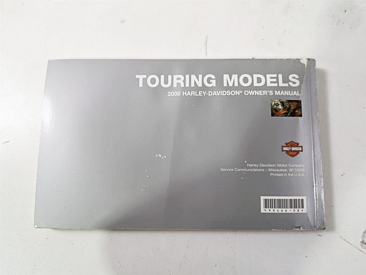 2008 Harley Touring FLHTCU E-Glide 105TH Owners Manual with Pouch 99466-08 {{ shop.shopifyCountryName }} - Mototech271