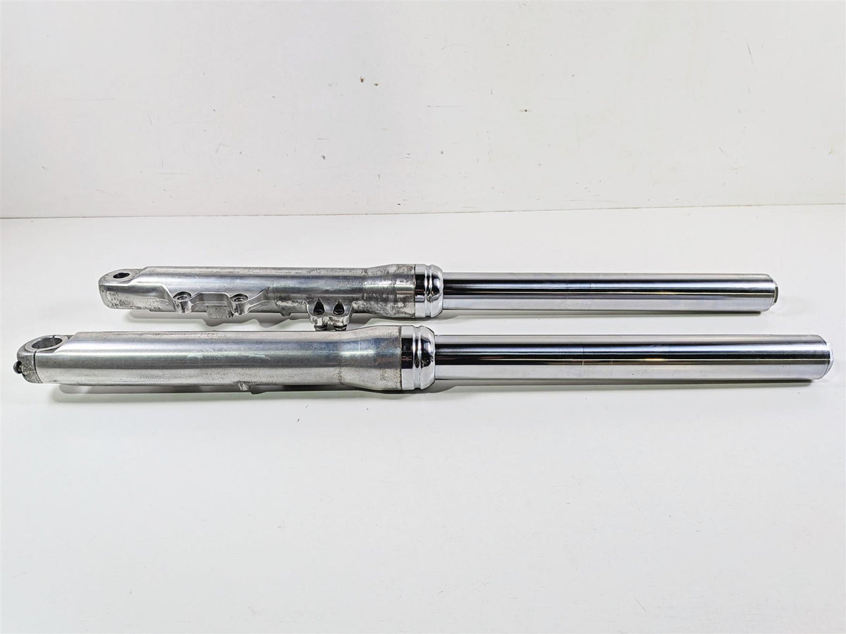2014 Harley FXDL Dyna Low Rider Dual Brake Front Fork Leg Set 49mm Read 45400052 {{ shop.shopifyCountryName }} - Mototech271