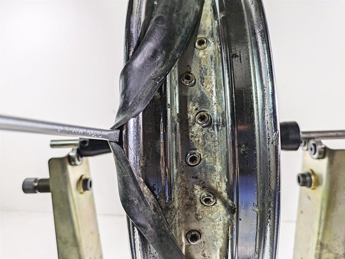 2008 Harley FLSTC 105TH Softail Heritage 16x3 Rear Wheel Spoke Rim 40700-08A {{ shop.shopifyCountryName }} - Mototech271