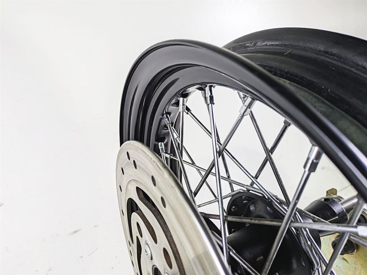 2014 Harley FLS Softail Slim Straight 16x3 Front Wheel Rim & Rotor 55107-12 {{ shop.shopifyCountryName }} - Mototech271