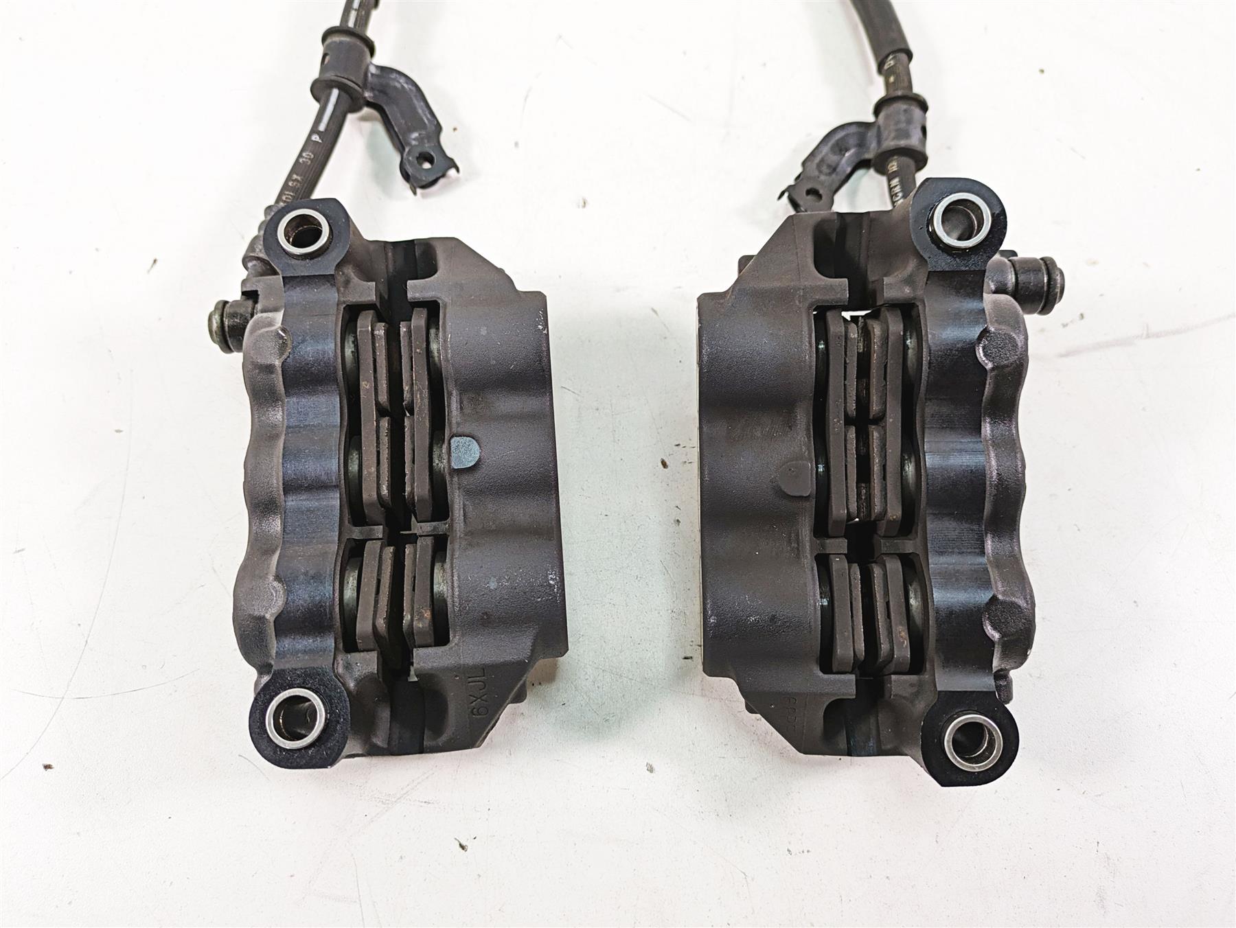 2007 Yamaha R1 YZFR1 6 Piston Front Brake Caliper + Lines Set 4C8-2580T-00-00 {{ shop.shopifyCountryName }} - Mototech271