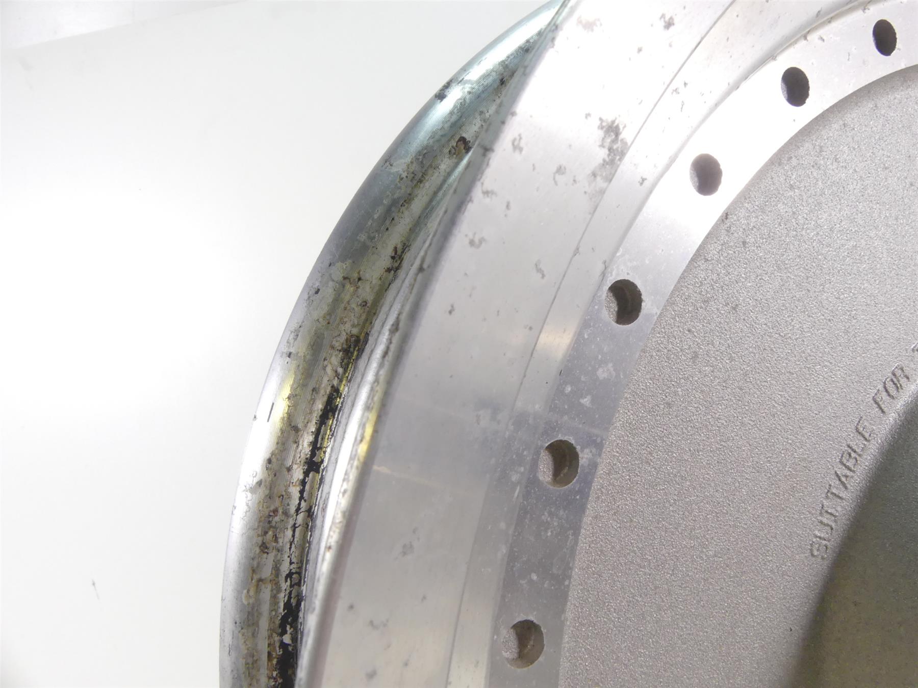 2004 Harley Softail FLSTFI Fat Boy Straight Front Wheel Rim Solid 16x3 41038-00 {{ shop.shopifyCountryName }} - Mototech271