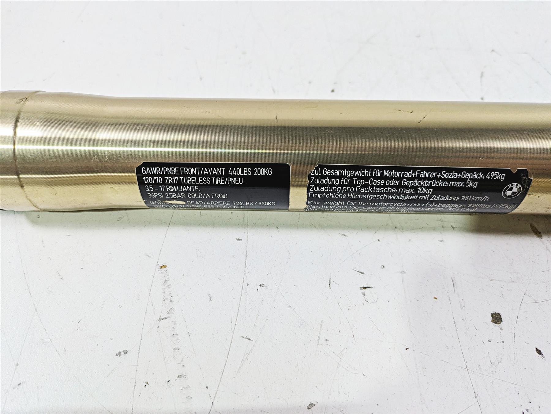 2014 BMW R1200 RT RTW K52 Straight Front Fork Leg Set 31428566541 31428566542 {{ shop.shopifyCountryName }} - Mototech271