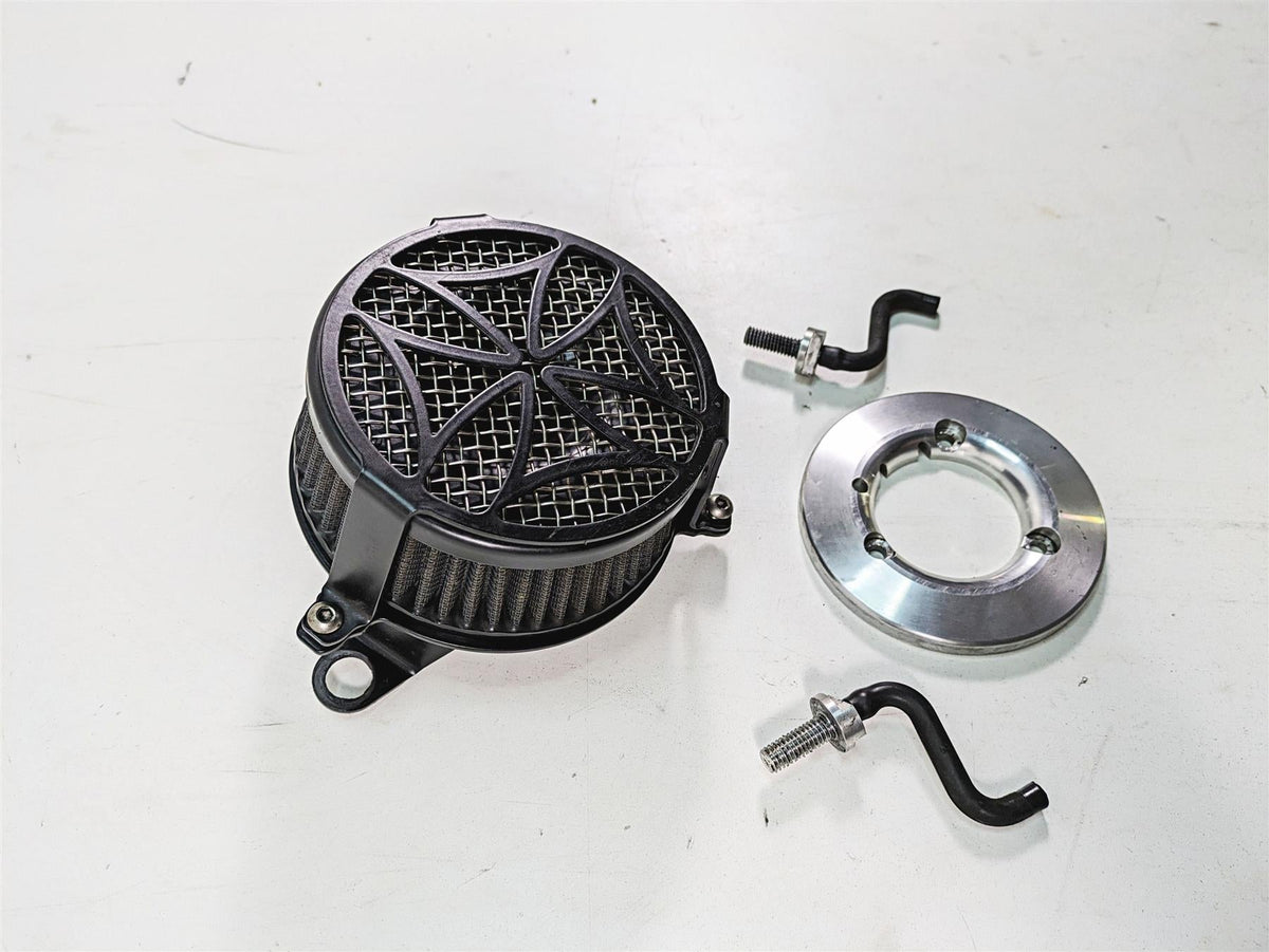 2012 Harley FLD Dyna Switchback Cobra Cross Black Air Cleaner 606-0102-02B-SB {{ shop.shopifyCountryName }} - Mototech271
