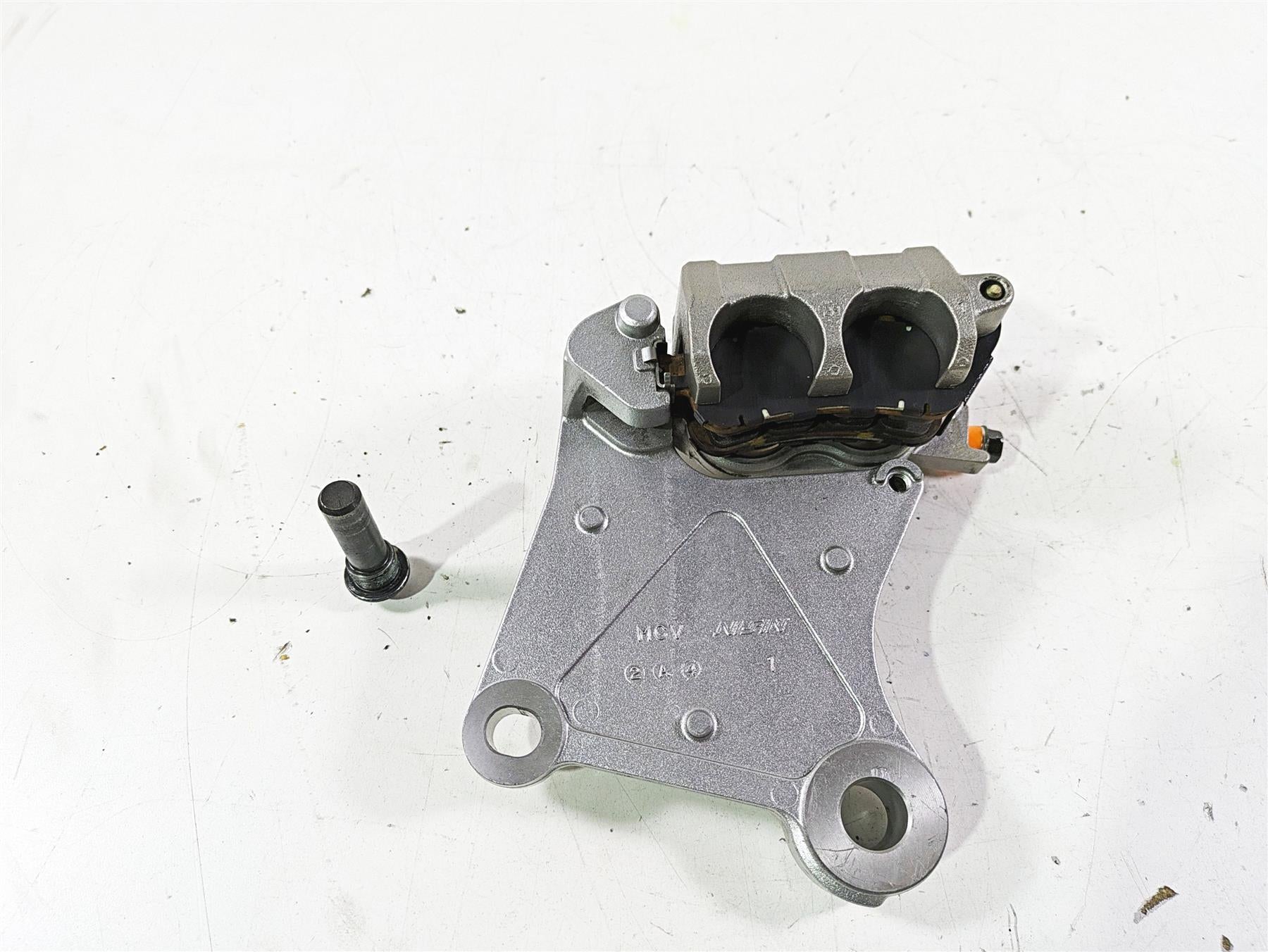 2002 Honda VTX1800 Retro Nissin Rear Brake Caliper + Bracket 43150-MCV-006 {{ shop.shopifyCountryName }} - Mototech271