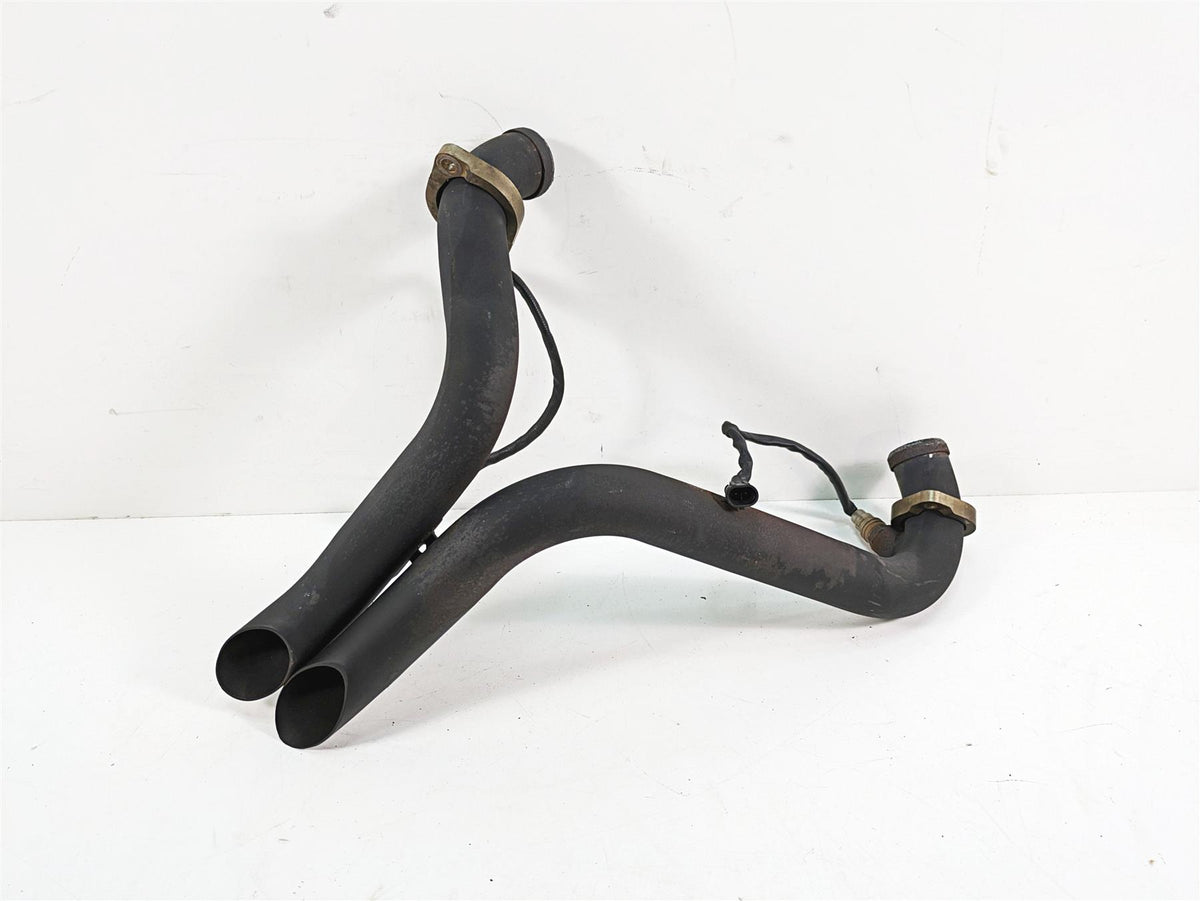 2009 Harley Softail FLSTSB Cross Bones Short Shots Dual Exhaust Pipe Sash Cut {{ shop.shopifyCountryName }} - Mototech271