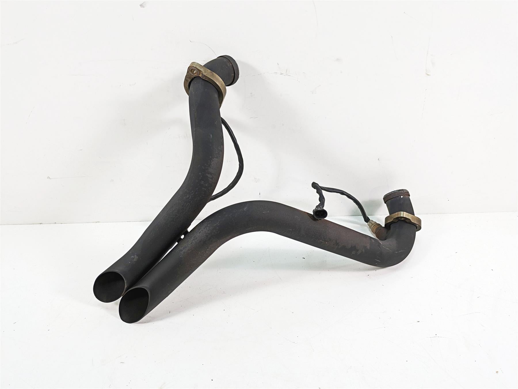 2009 Harley Softail FLSTSB Cross Bones Short Shots Dual Exhaust Pipe Sash Cut {{ shop.shopifyCountryName }} - Mototech271
