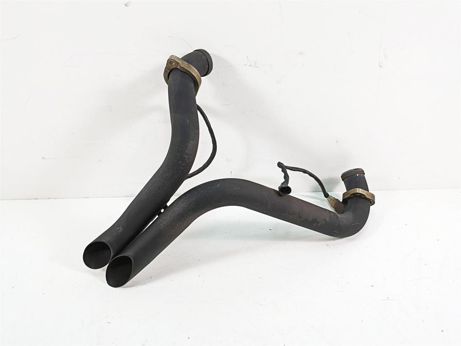 2009 Harley Softail FLSTSB Cross Bones Short Shots Dual Exhaust Pipe Sash Cut {{ shop.shopifyCountryName }} - Mototech271