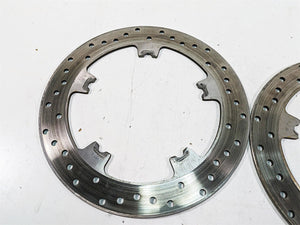 2015 Harley FXDL Dyna Low Rider Front Brake Disc Rotor Set 44553-06A