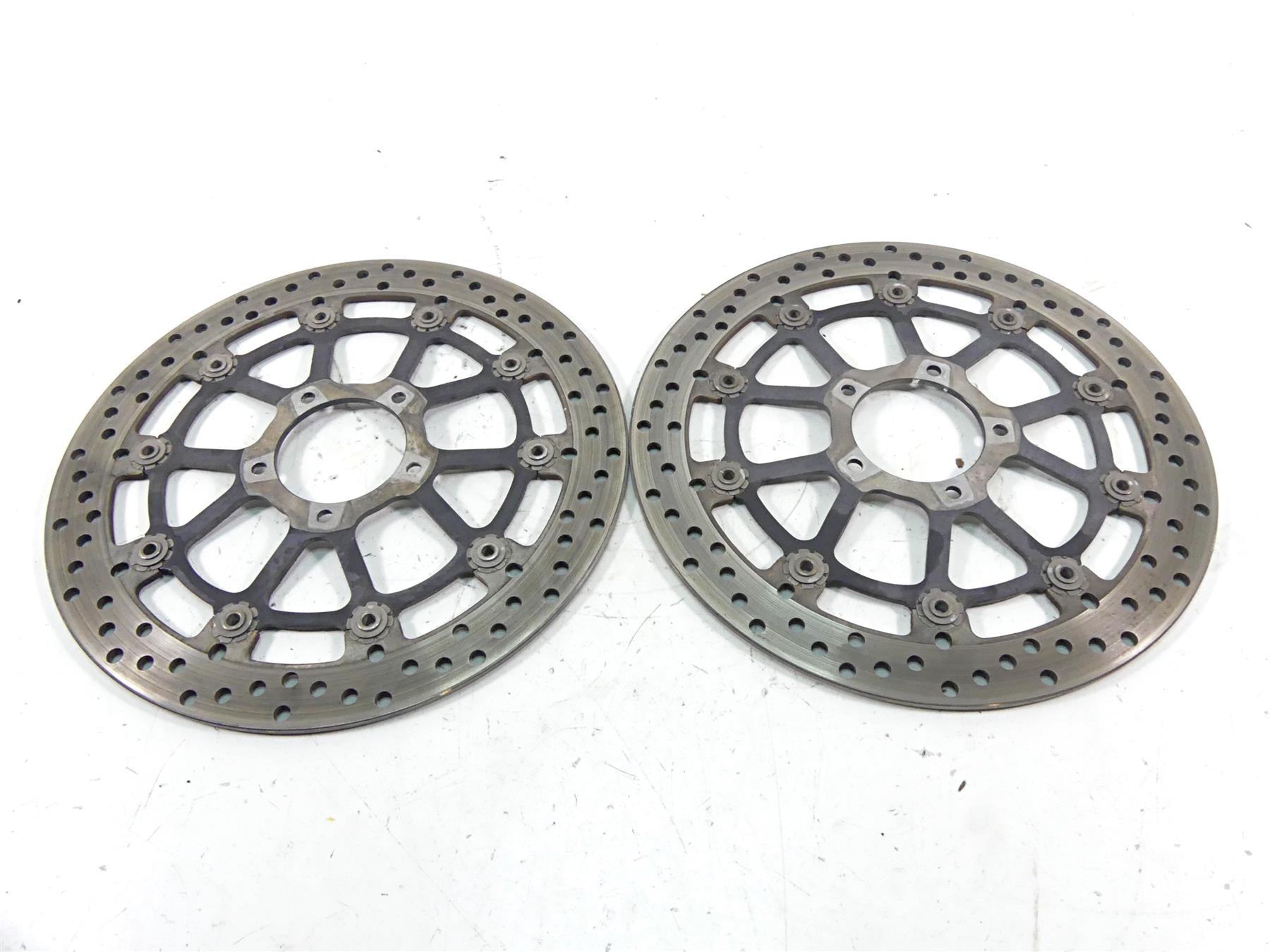 2013 Ducati Diavel Red Front Brembo Brake Disc Rotor Set 49241011A {{ shop.shopifyCountryName }} - Mototech271