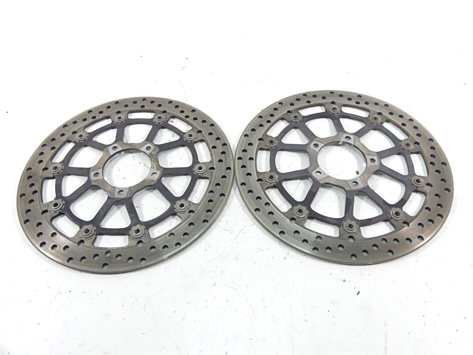 2013 Ducati Diavel Red Front Brembo Brake Disc Rotor Set 49241011A ...