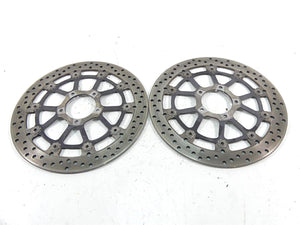 2013 Ducati Diavel Red Front Brembo Brake Disc Rotor Set 49241011A | Mototech271