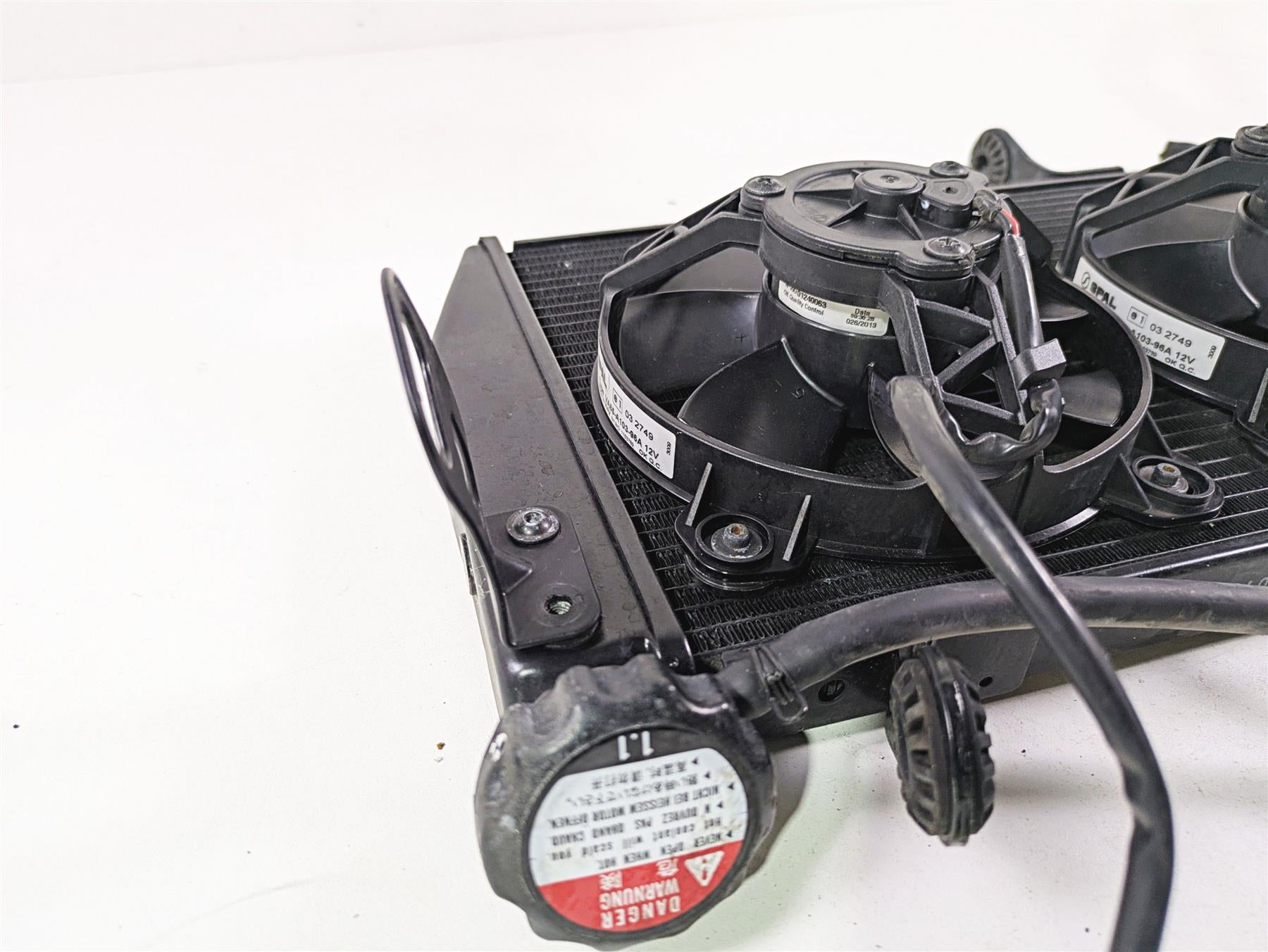 2013 Ducati Hypermotard 821 SP Radiator Fans Reservoir Hoses Set 54840981D {{ shop.shopifyCountryName }} - Mototech271