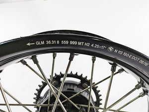 2017 BMW F800GS Adv K75 17x4.25 Rear Wheel Rim - Runout 36317719727 36318564177