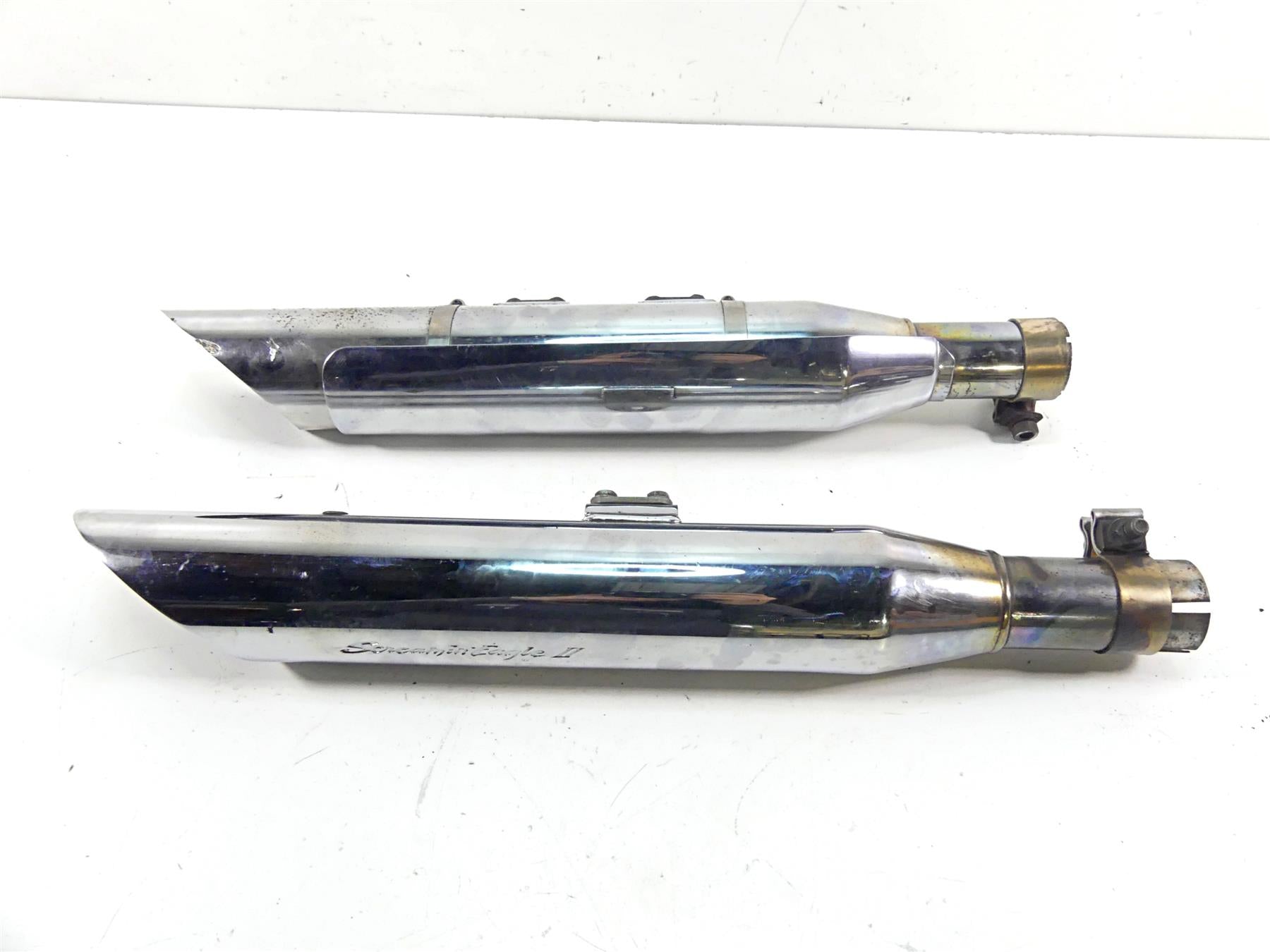 2002 Harley FLSTCI Softail Heritage Screamin Eagle Slash Cut Slip On Pipe Set {{ shop.shopifyCountryName }} - Mototech271