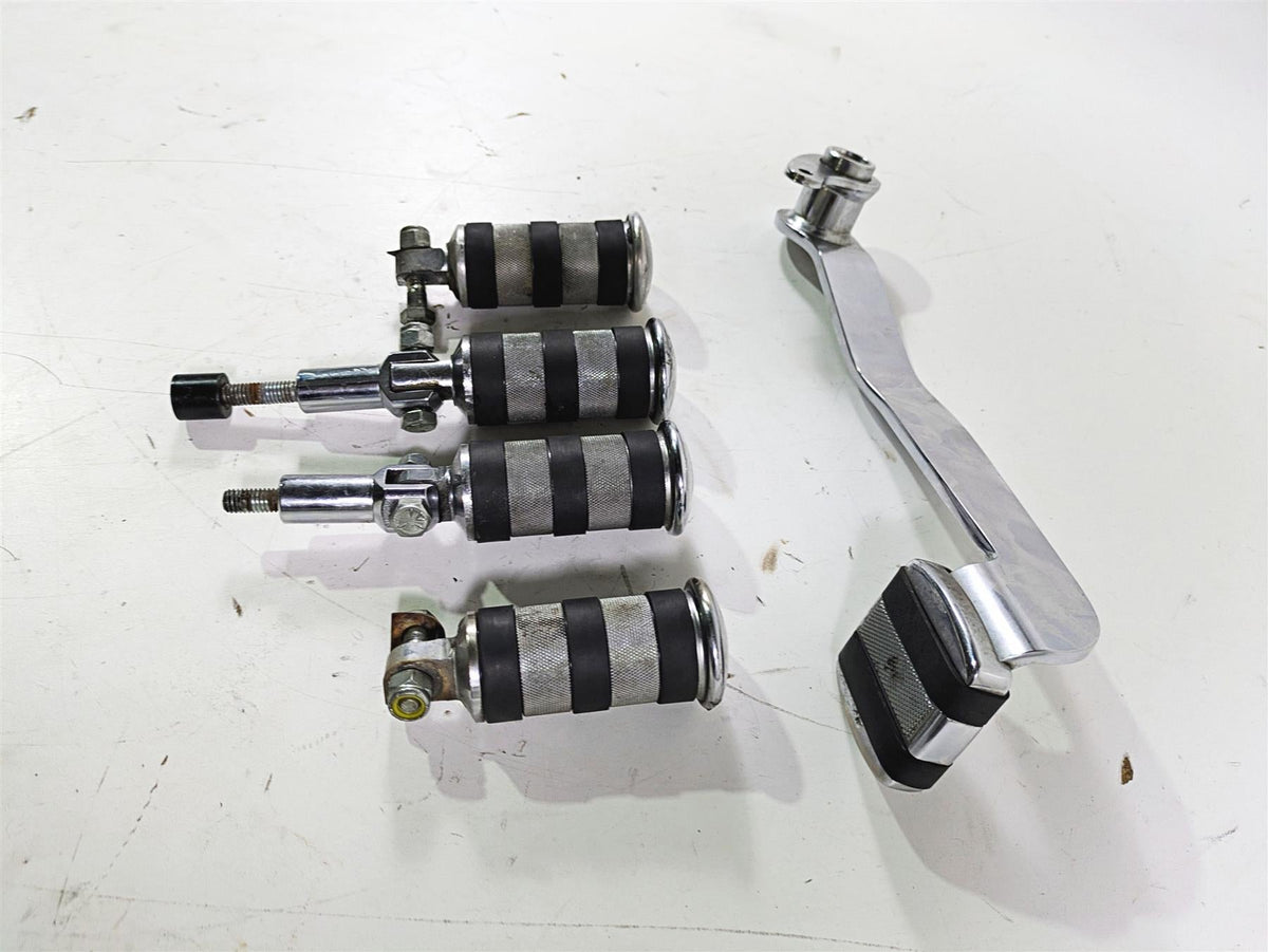 2003 Harley Softail FXSTDI Deuce 100th Brake Pedal & Footpeg Foot Peg Rest Set {{ shop.shopifyCountryName }} - Mototech271