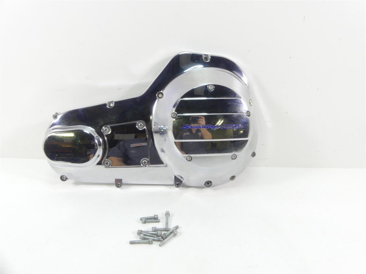 2004 Harley FLHTC SE CVO Electra Glide Outer Primary Drive Clutch Cover 60672-98 {{ shop.shopifyCountryName }} - Mototech271