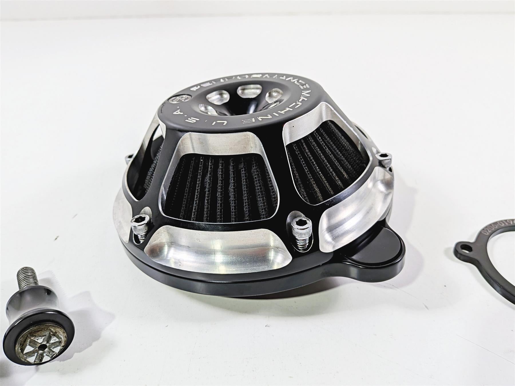 2017 Harley Touring FLHXS Street Glide Performance Machine MAX HP Air Cleaner Kit Black Contrast 577435 {{ shop.shopifyCountryName }} - Mototech271