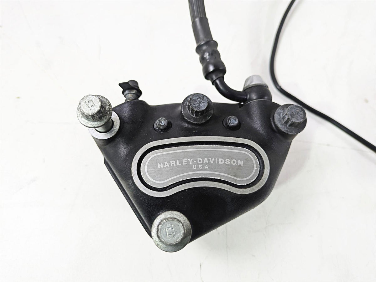 2004 Harley Softail FLSTF Fat Boy Front Brake Caliper + Line 44046-00D {{ shop.shopifyCountryName }} - Mototech271