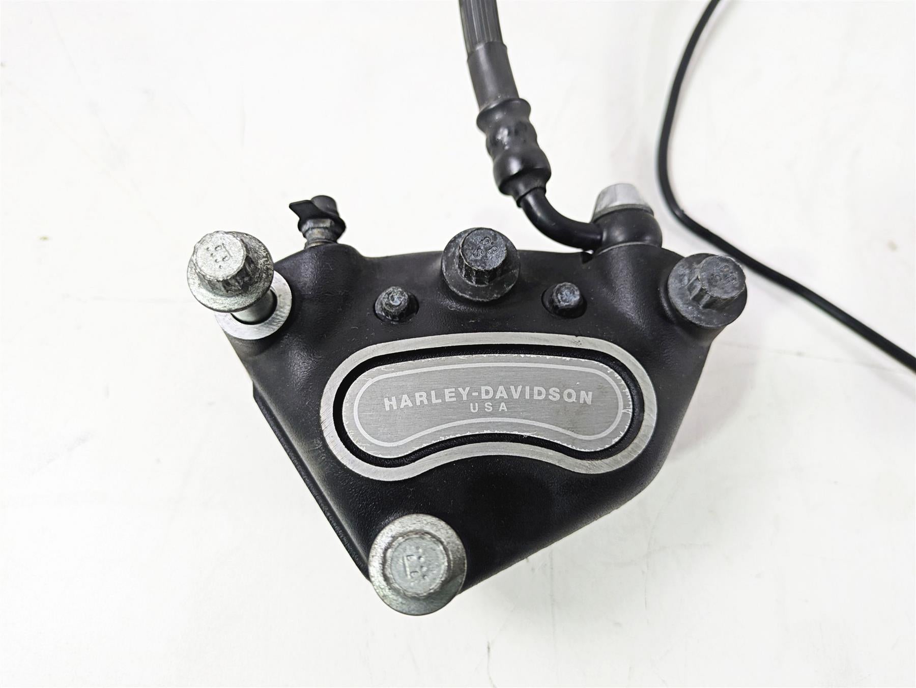 2004 Harley Softail FLSTF Fat Boy Front Brake Caliper + Line 44046-00D {{ shop.shopifyCountryName }} - Mototech271