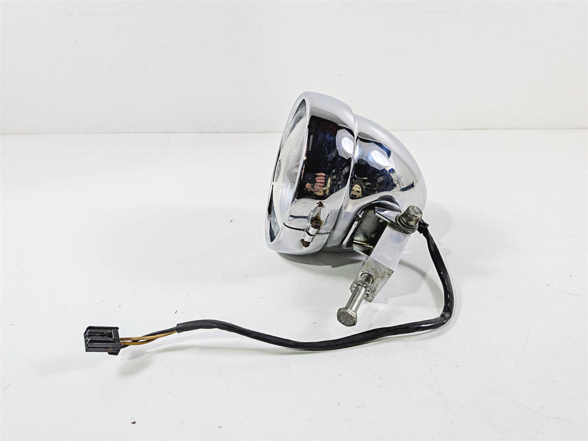 2008 Harley FXDSE CVO Dyna Headlight Head Light & Bracket 69691-06B 68297-05B-Mototech271