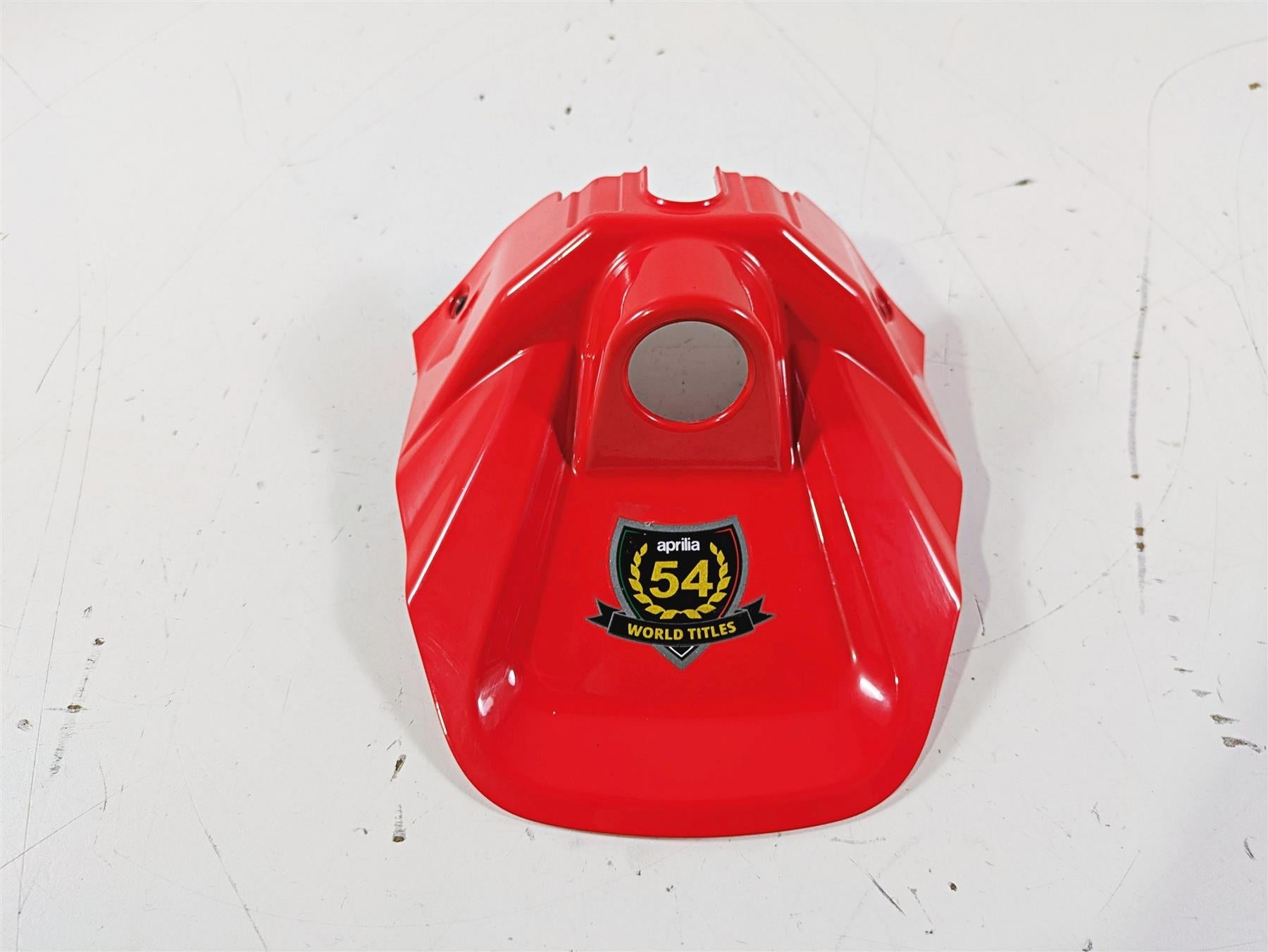 2021 Aprilia RS660 Upper Tank Red Ignition Switch Cover Fairing 2B006630 {{ shop.shopifyCountryName }} - Mototech271