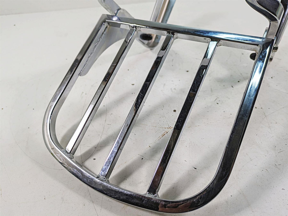 2011 Triumph America Sissybar Sissy Bar Backrest + Luggage Rack A9738024 {{ shop.shopifyCountryName }} - Mototech271