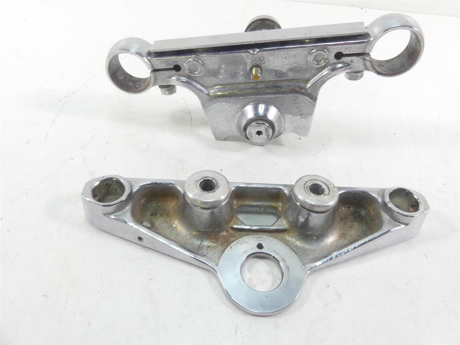 2004 Harley FXDWGI Dyna Wide Glide Chrome Upper Lower Triple Tree Set 45674-80 {{ shop.shopifyCountryName }} - Mototech271