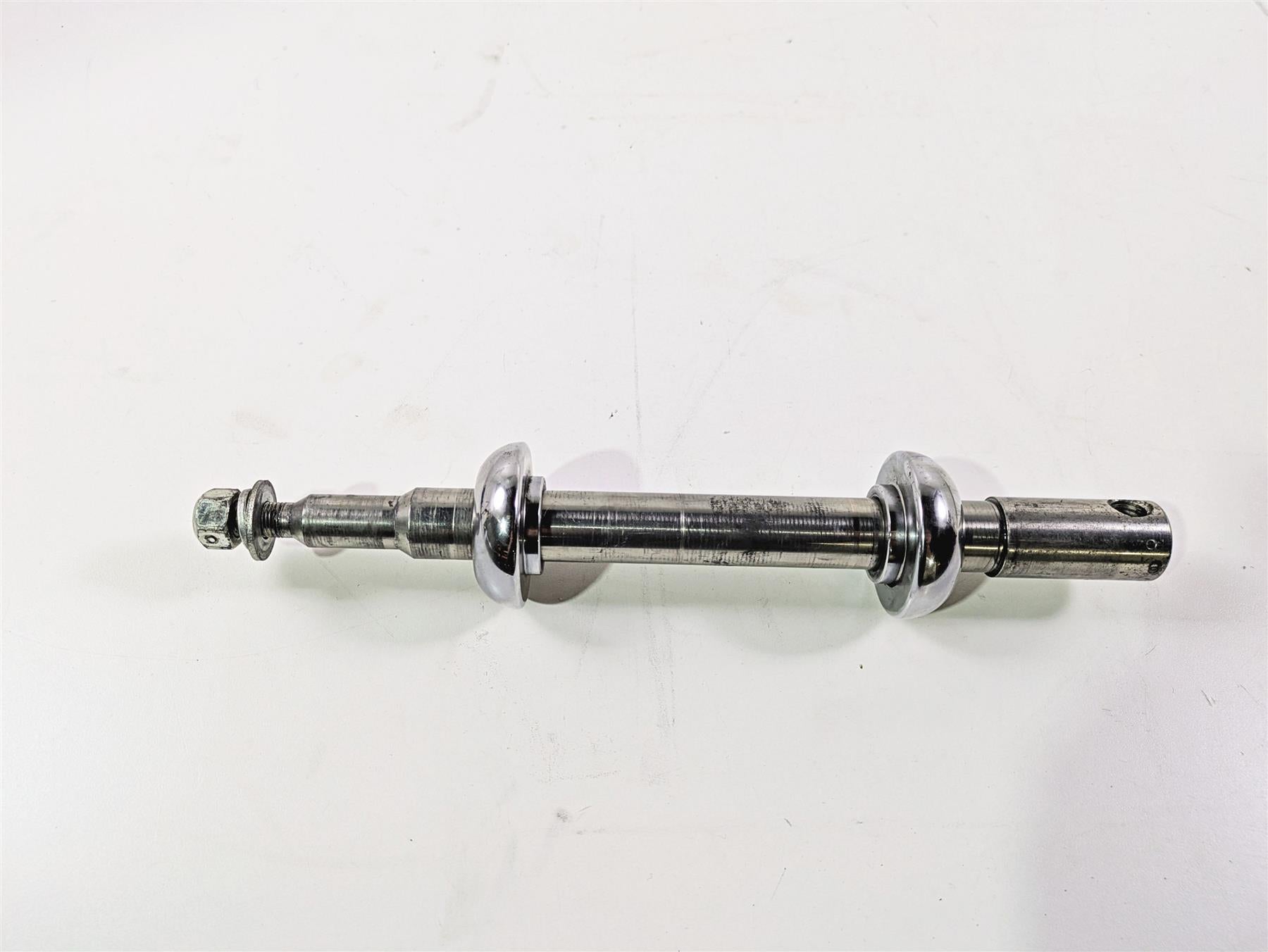 2007 Harley Touring FLHRSE CVO Road King Front Axle Wheel Spindle 1