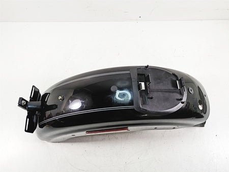 2007 Harley Sportster XL1200 C Rear Fender Vivid Black Silver Stripe 59847-10 {{ shop.shopifyCountryName }} - Mototech271