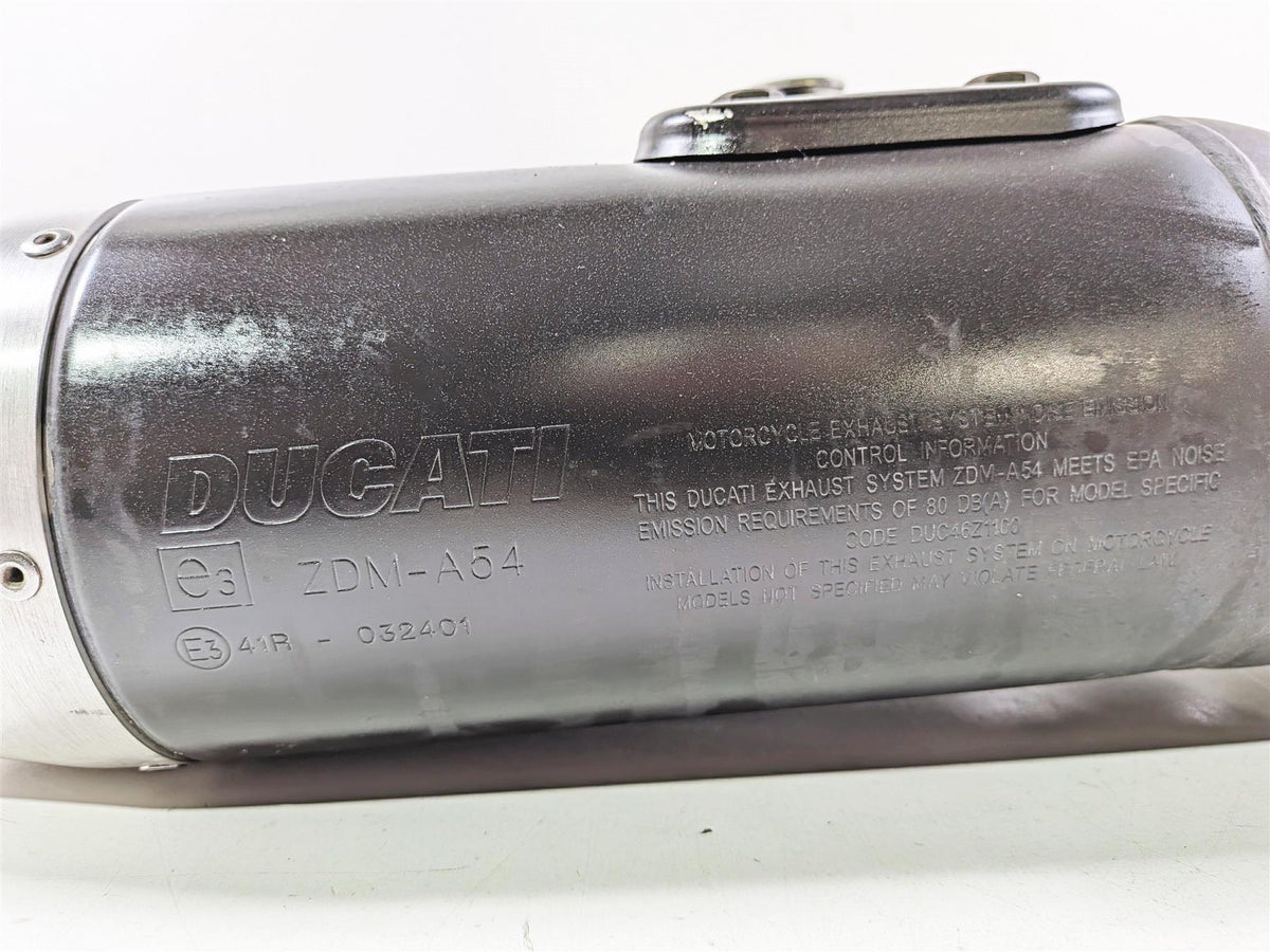 2009 Ducati Hypermotard 1100 S Oem Stock Exhaust Muffler Pipe 57311051A 57411051-Mototech271