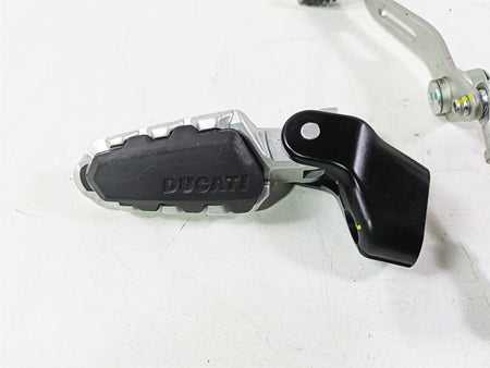 2022 Ducati Scrambler Desert Sled Left Front Foot Peg Mount & Shifter 82433661A {{ shop.shopifyCountryName }} - Mototech271