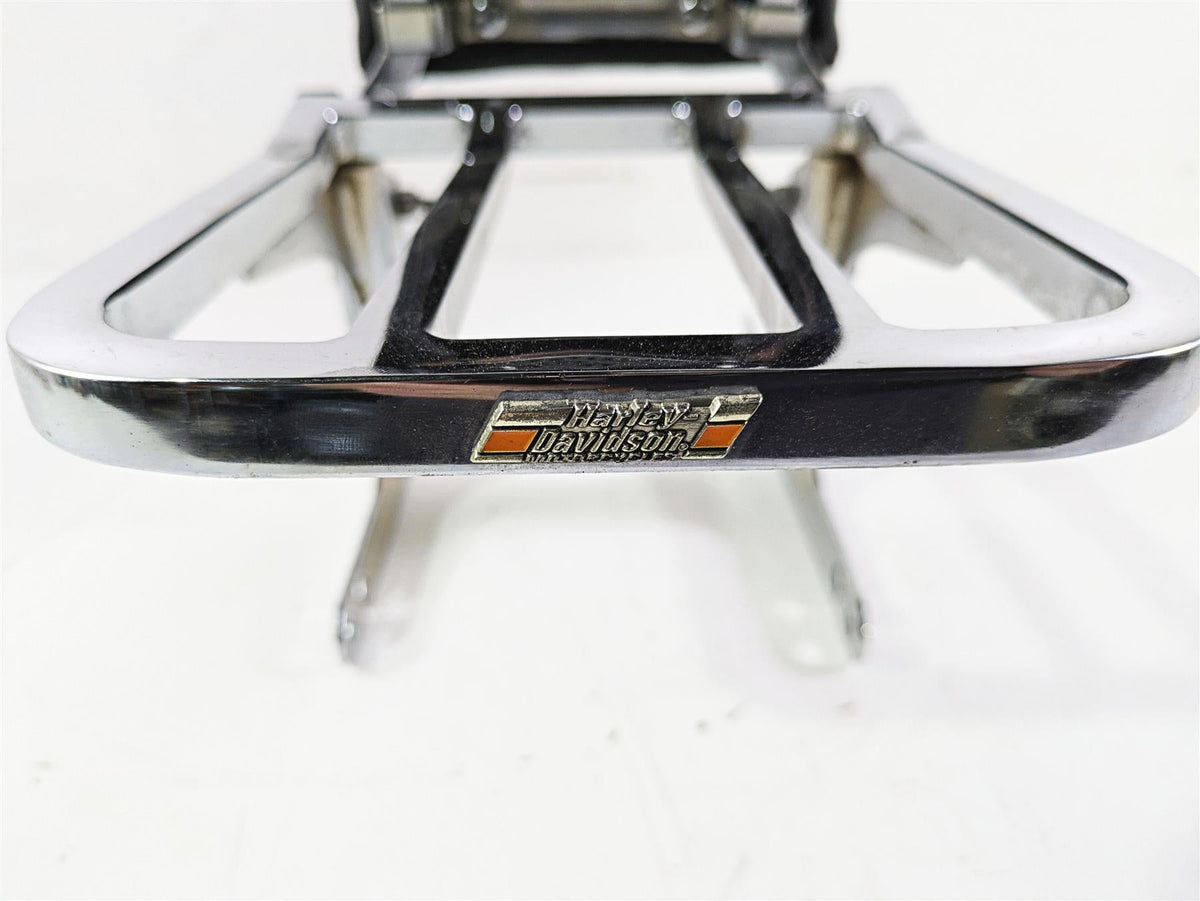 2002 Harley Dyna FXDL Low Rider Rear Chrome Sissy Bar Backrest Six Pack Rack {{ shop.shopifyCountryName }} - Mototech271