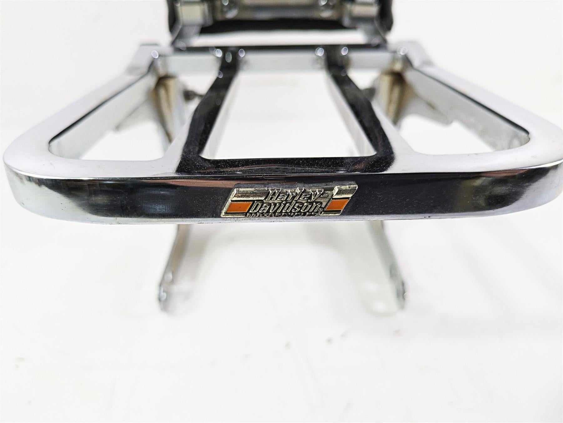 2002 Harley Dyna FXDL Low Rider Rear Chrome Sissy Bar Backrest Six Pack Rack {{ shop.shopifyCountryName }} - Mototech271