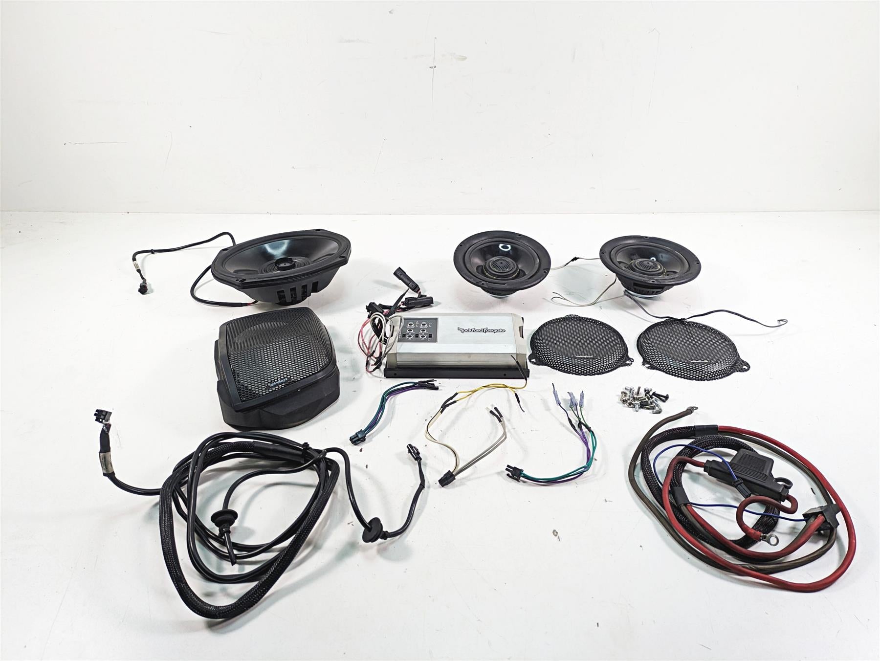 2014 Harley Touring FLHTK Electra Glide Rockford Fosgate Speaker Amp Set - Read {{ shop.shopifyCountryName }} - Mototech271