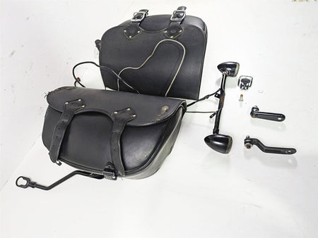2014 Harley FLS Softail Slim Detachable Leather Saddlebag Set - Read 90200678 {{ shop.shopifyCountryName }} - Mototech271