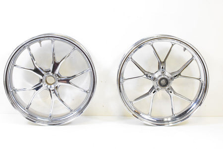 2008 Ducati 848 Straight Chrome Wheel Rim Set 17x3.5 17x5.5 50121161AB 50221341A {{ shop.shopifyCountryName }} - Mototech271