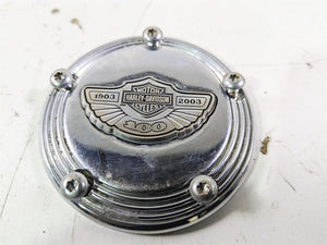 2003 Harley Touring FLHTCUI E-Glide 100th Chrome Cam Camshaft Cover 32536-03